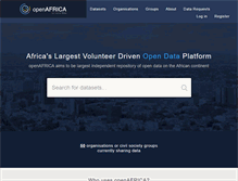 Tablet Screenshot of africaopendata.org